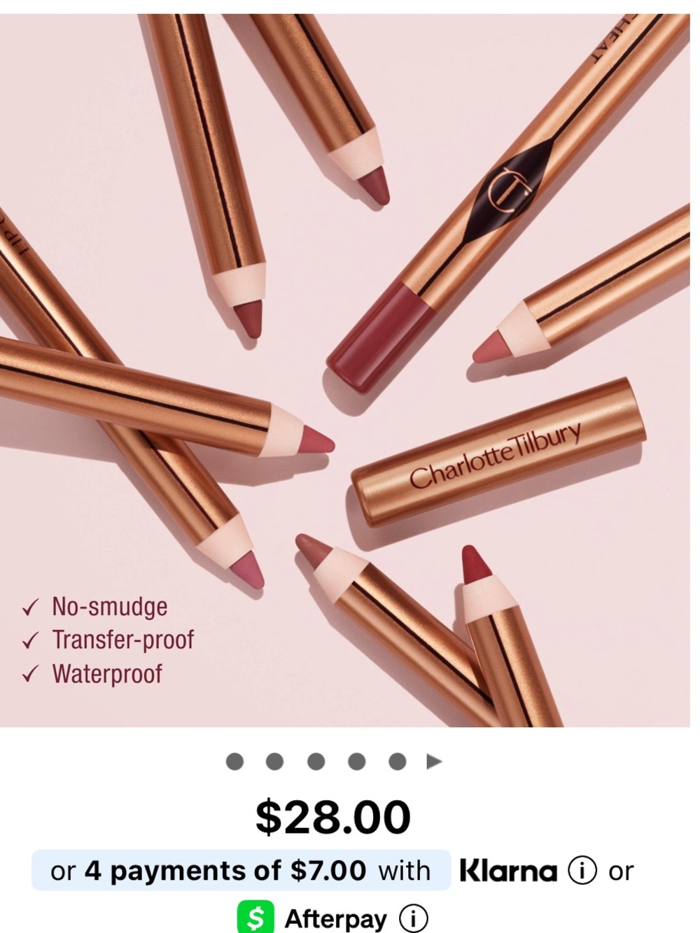 Charlotte Tilbury 90s Pink Lip Cheat Lip Liner - Picture 8 of 9